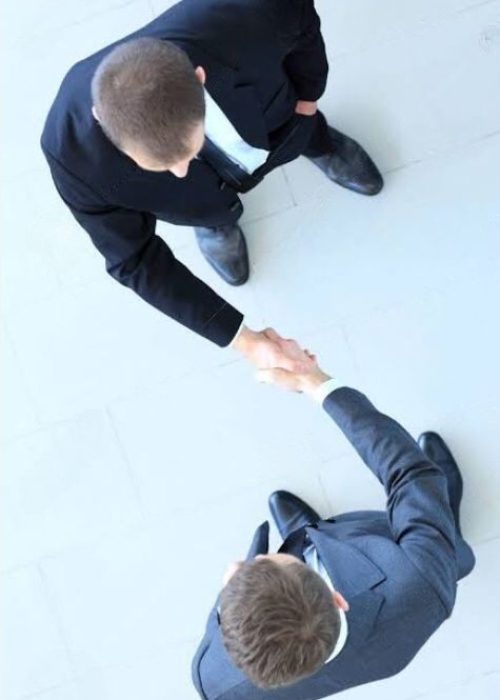 s shape handshake